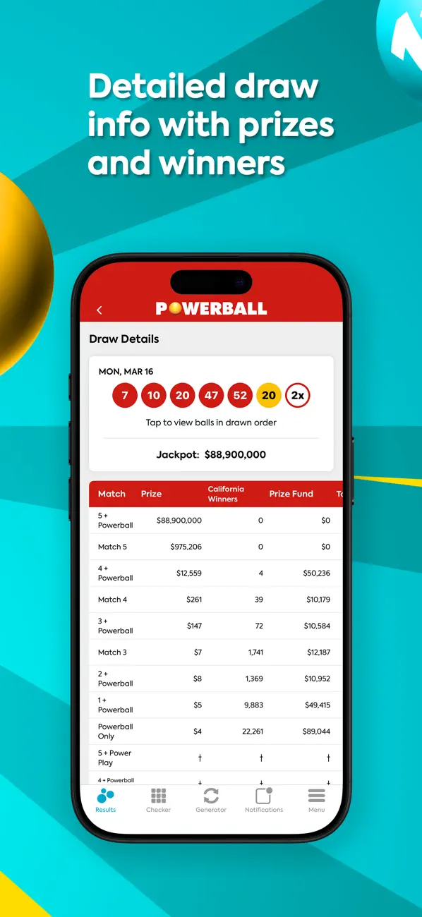 Screenshot #3 pour California Lottery
