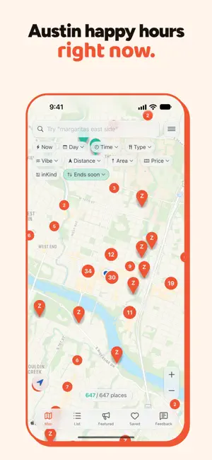 Zappy: Austin Happy Hours screenshot 1