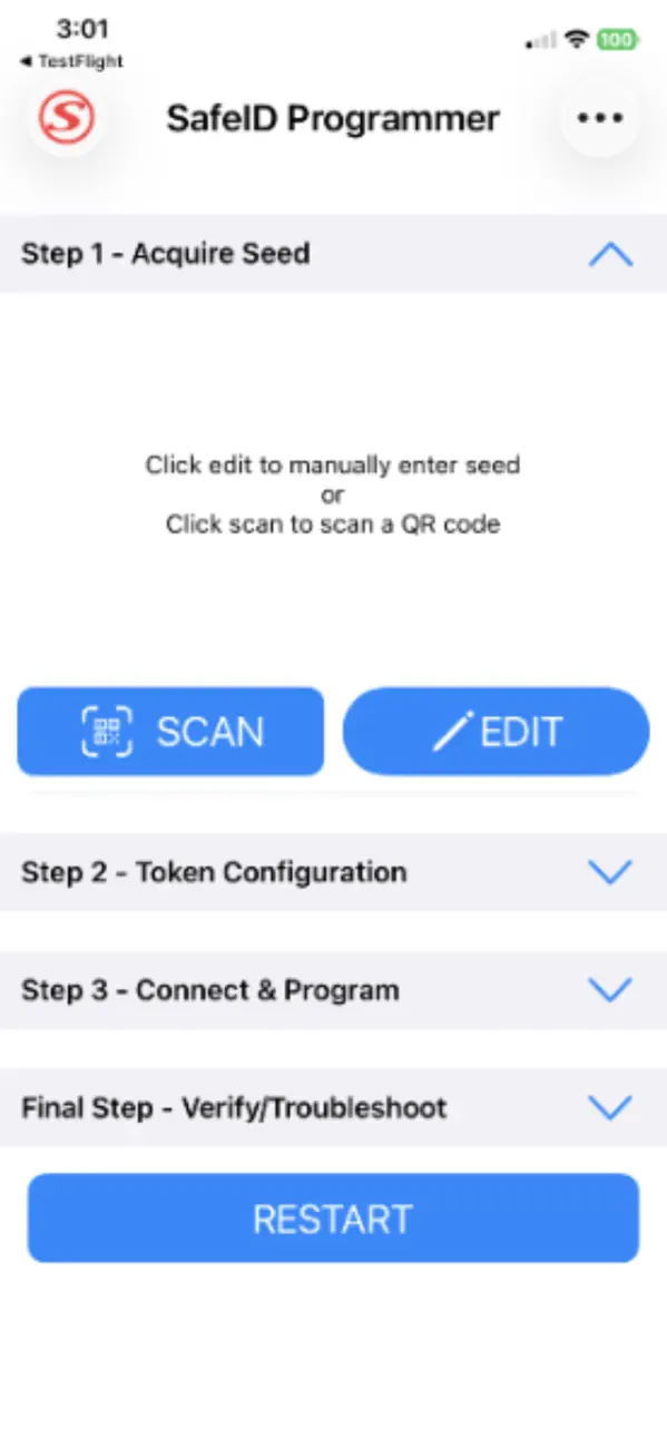 Screenshot #1 pour SafeID Programmer