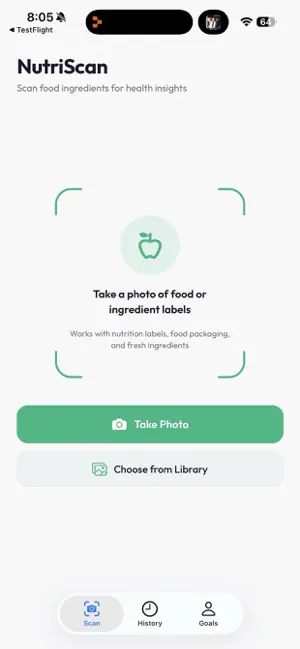 NutriScan: Food Label AI screenshot 1