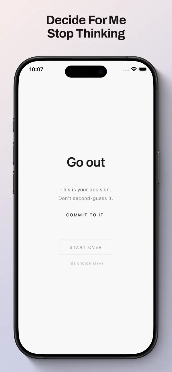 Screenshot #2 pour Decide For Me - Stop Thinking