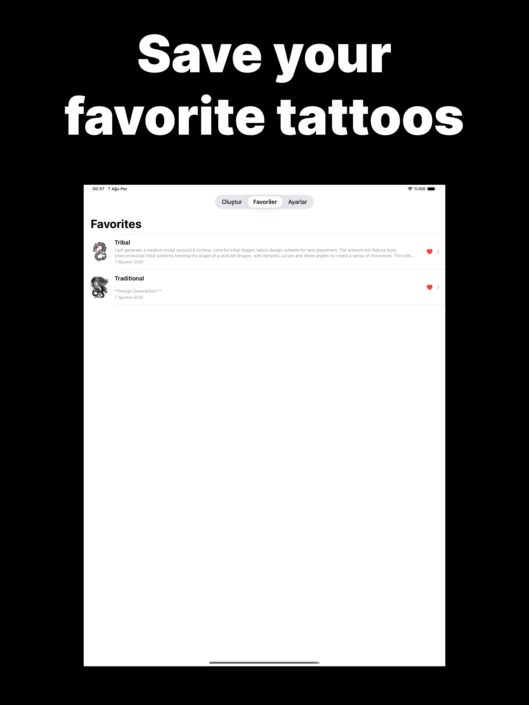 AI Tattoo Generator - Tattoo screenshot 7