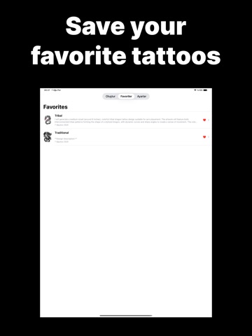 Tattoo Generator - AI Maker iPad screenshot