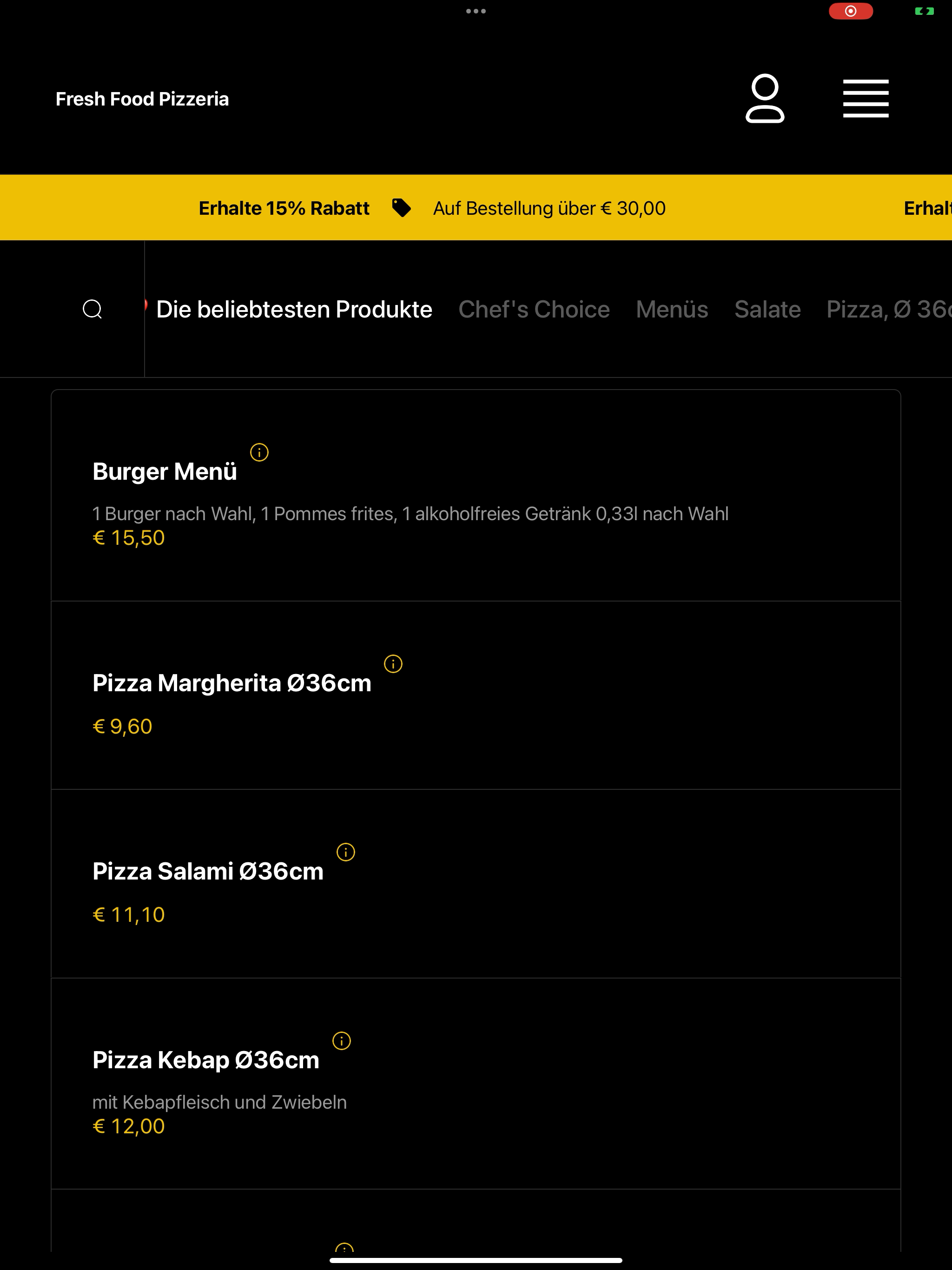 Fresh Food Pizzeria screenshot 11