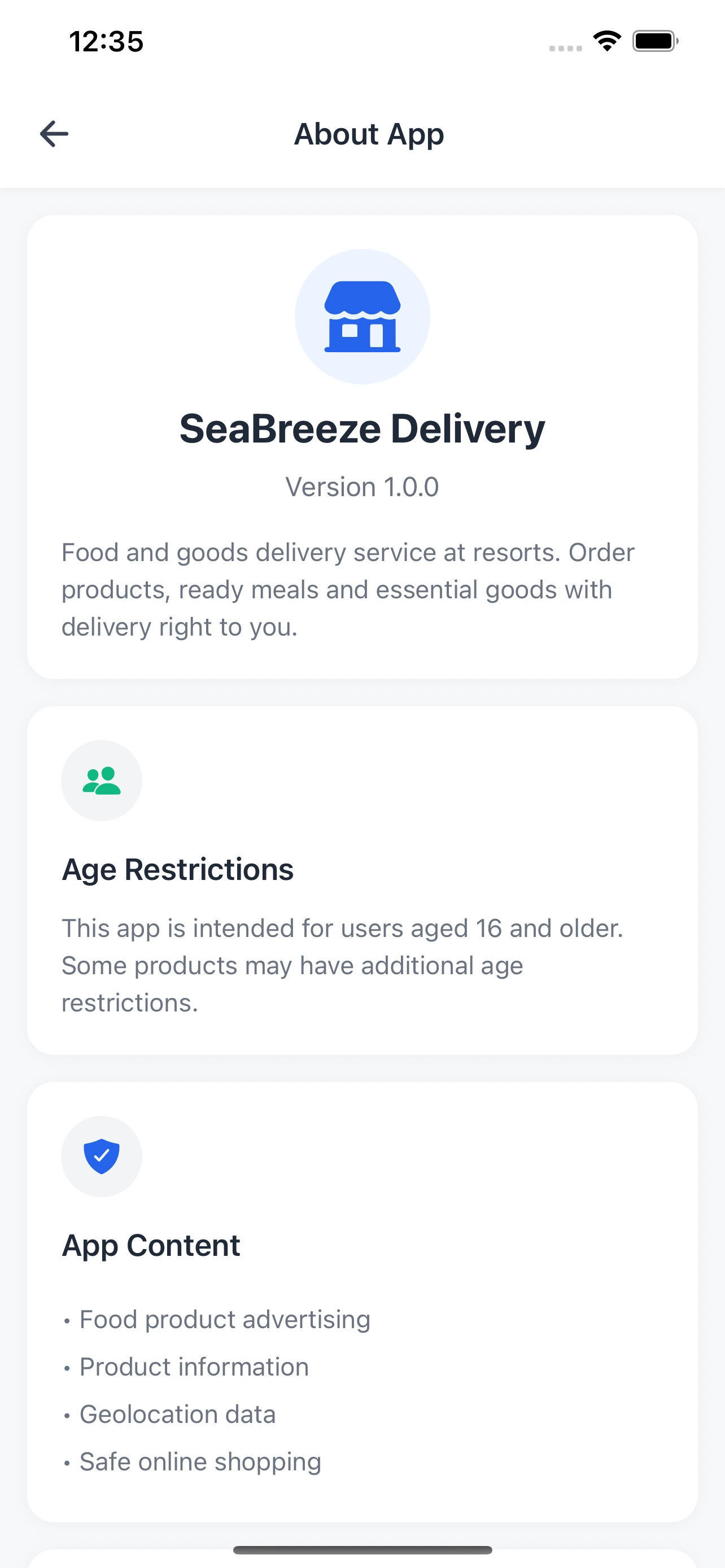 Sea Breeze Delivery App screenshot 7