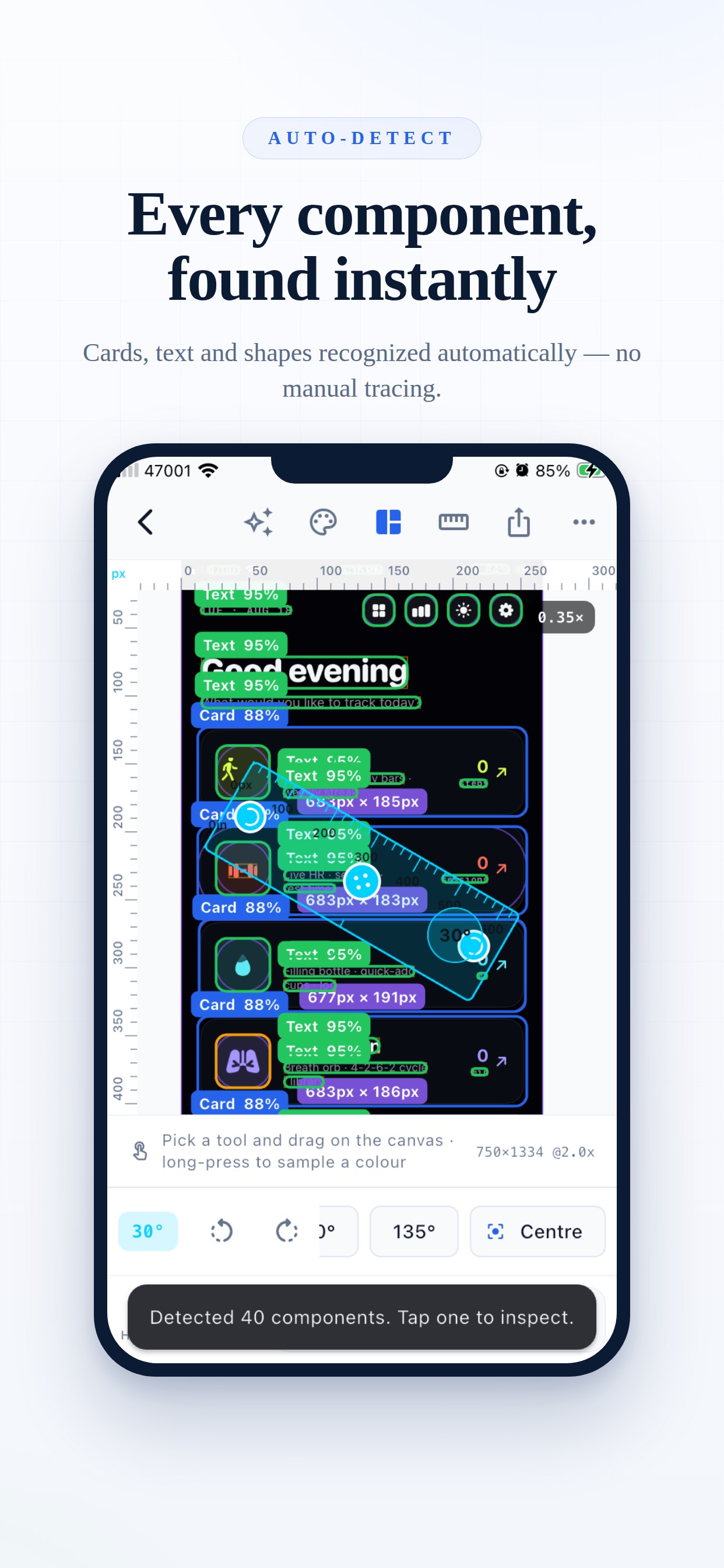 Screenshot 2 of ScreenTwin: measure screenshot