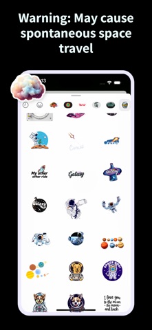 Outer Space Stickers screenshot