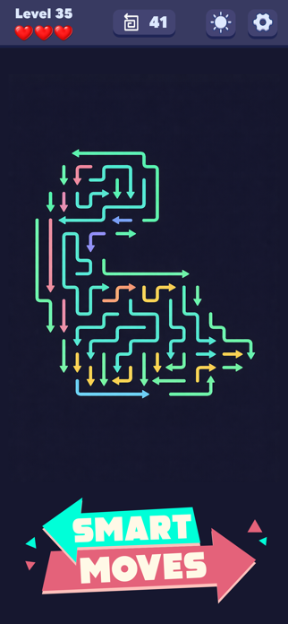 Tap Paths: Arrow Logic Puzzle Screenshot 1 of 6