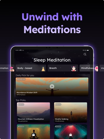 Sleep Stories for Adults: Snuz iPad screenshot