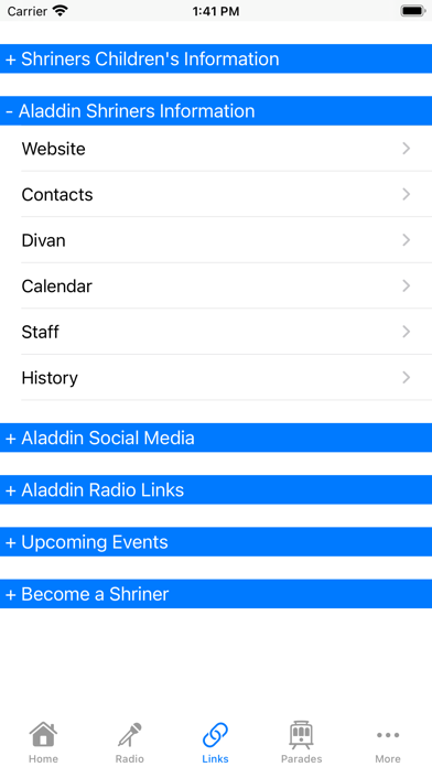 Aladdin Mobile Screenshot