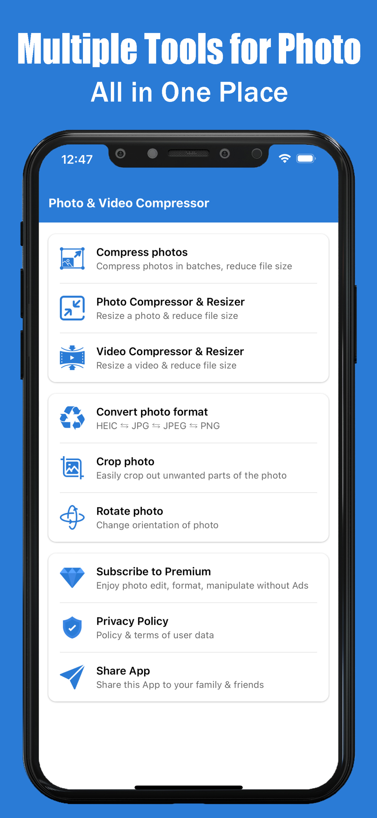Compress image size in kb & mb