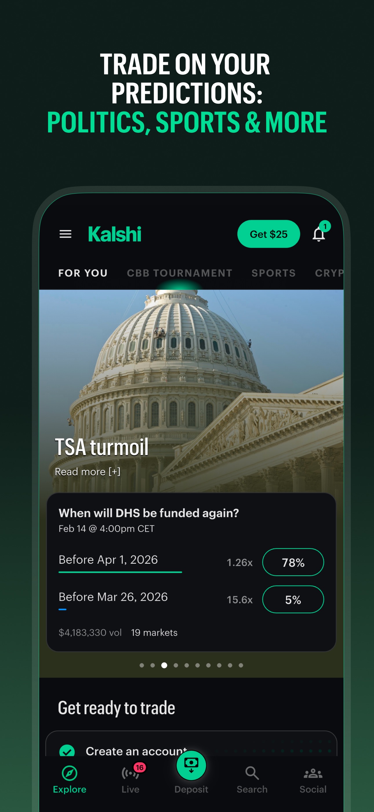 Kalshi: Trade News & Sports screenshot 4