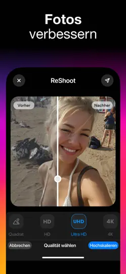 Screenshot von ReShoot: KI-Fotos & Edits auf dem iPhone 5