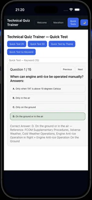 A6-777 Tech Quiz screenshot 2