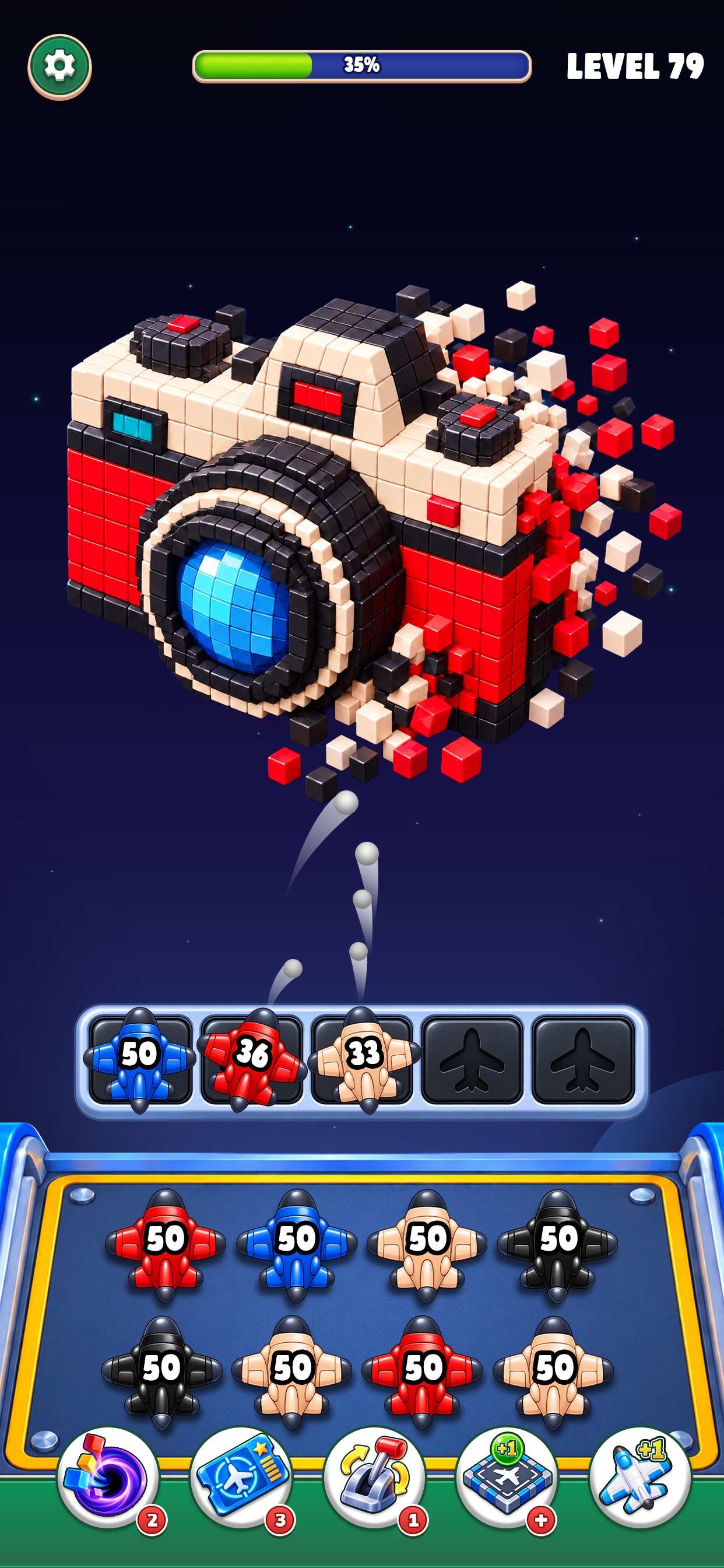 Screenshot 3 of Plane Blast: Cube Puzzle 3D