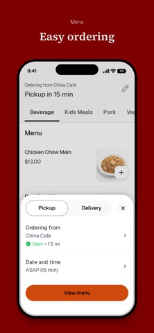 China Cafe To Go iPhone screenshot