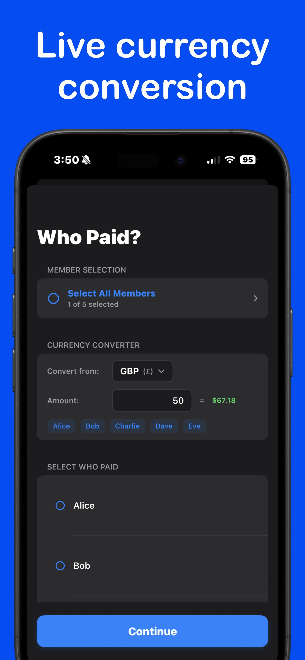 Tab Tally - Split Group Bills