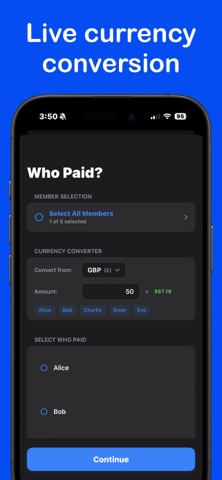Tab Tally - Split Group Bills screenshot