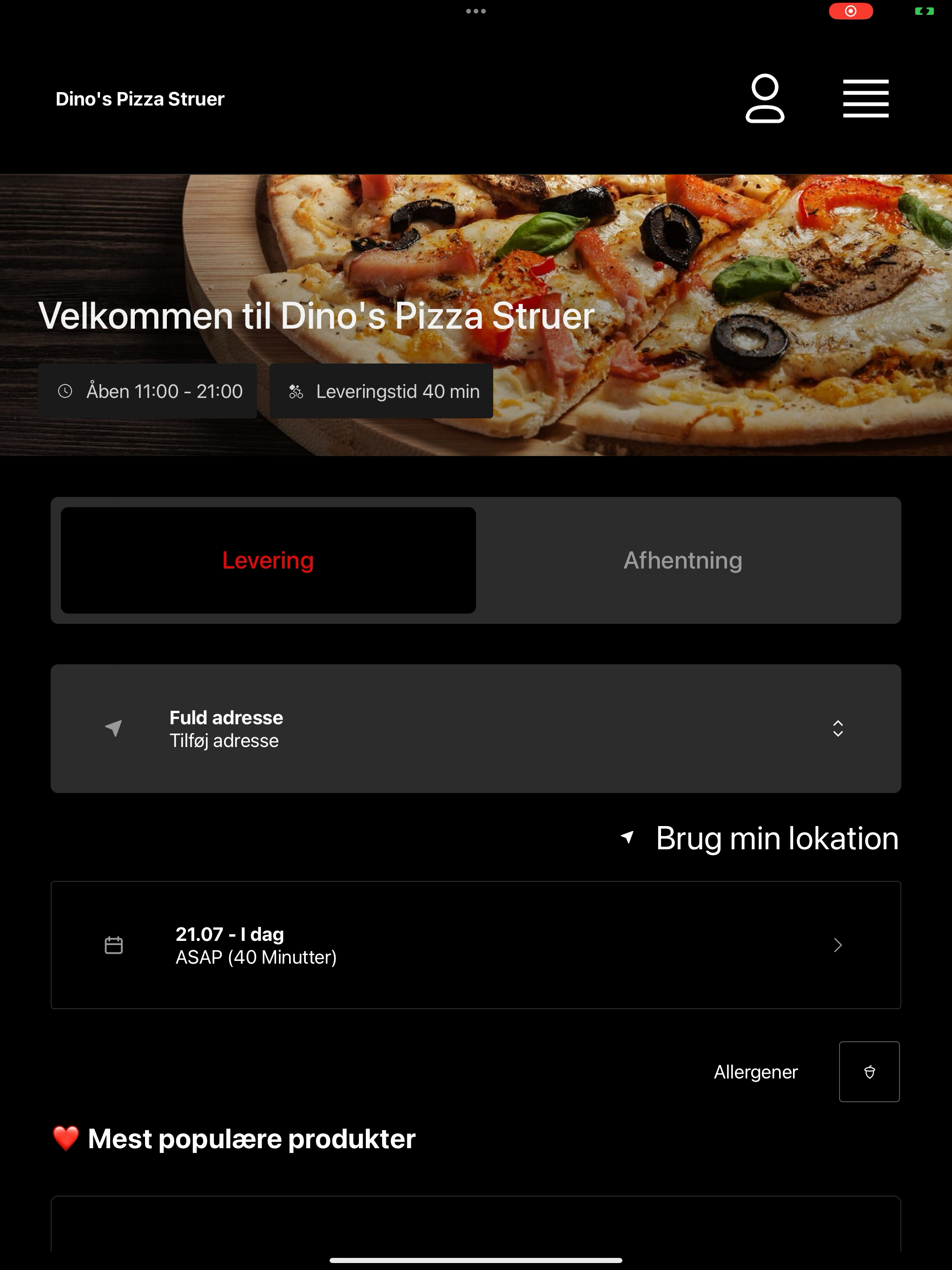 Dino's Pizza Struer DK screenshot 14