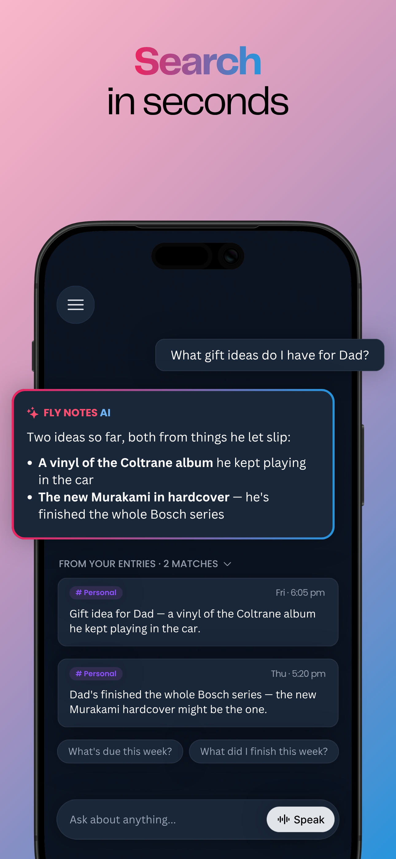 Fly Notes: Voice & Ask AI screenshot 4