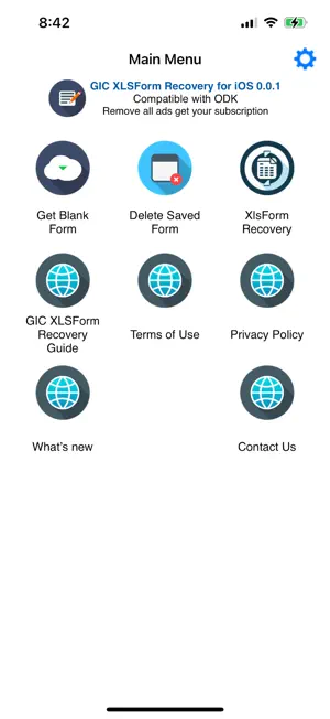 GIC XLSForm Recovery screenshot 1