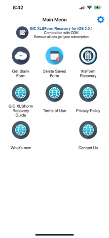 GIC XLSForm Recovery screenshot