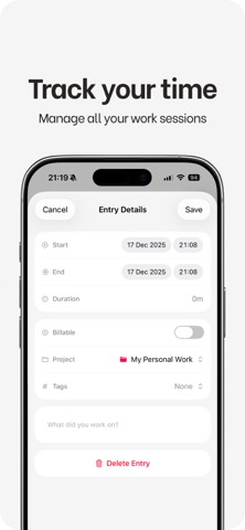 Timeflow - Track your works Screenshot 5 of 5