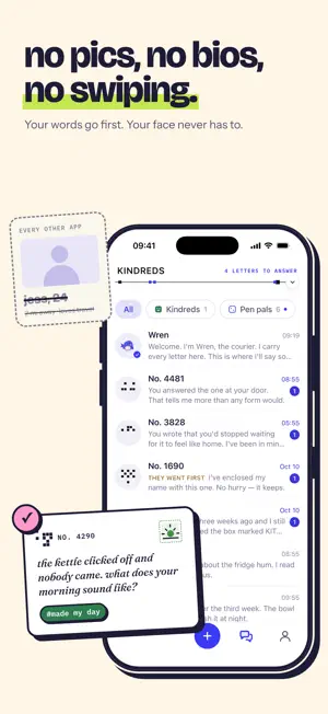 Kindredly: Anonymous Pen Pals screenshot 2