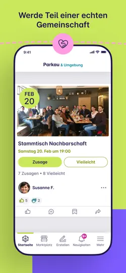 Screenshot von Nebenan.de auf dem iPhone 2