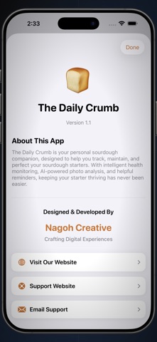 The Daily Crumb iPhone screenshot
