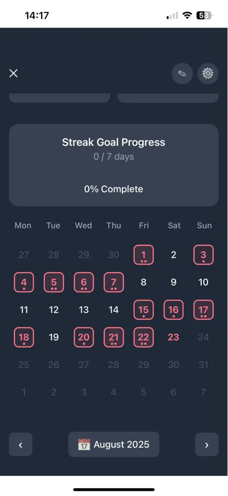 HabitFlowKit widget and settings