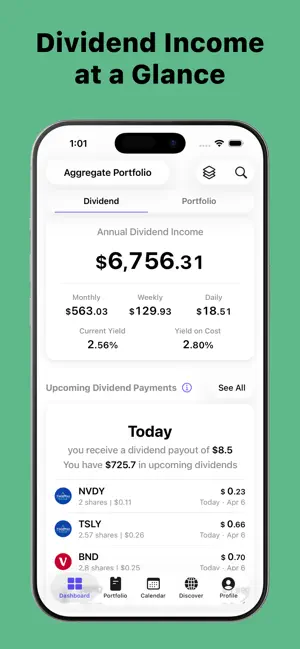 Dividend Tracker - DivTracker screenshot 1