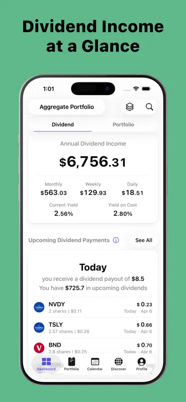 Dividend Tracker - DivTracker screenshot 1 of 7