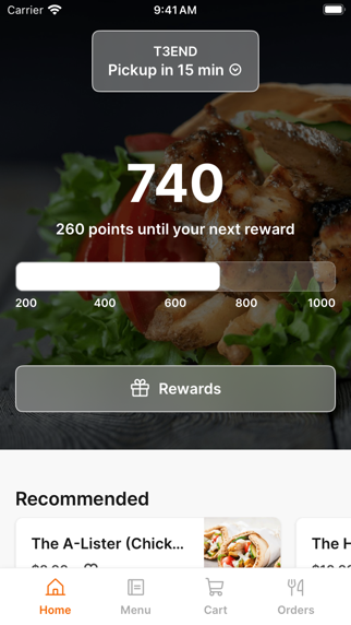 T3END app screenshot