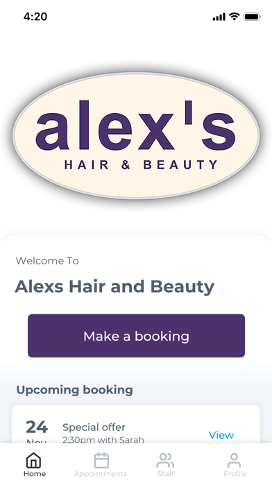 Alexs Hair and Beauty Screenshot
