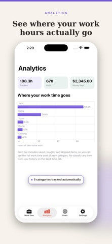 Impulse: Work Hours Calculator iPhone screenshot