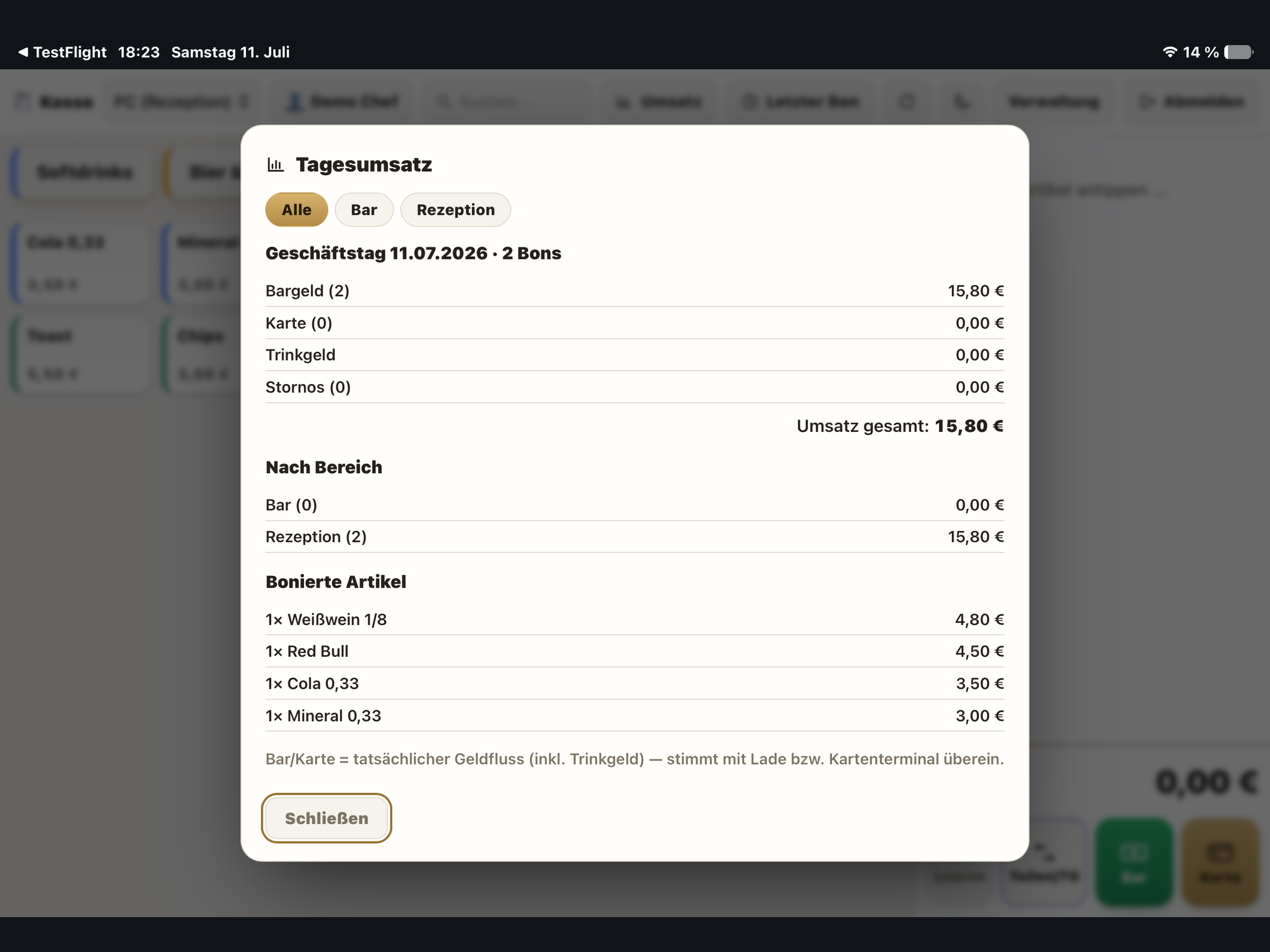 Bonierkassa screenshot 7