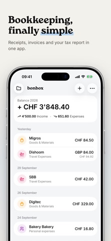bonbox - simple accounting Screenshot 1 of 7