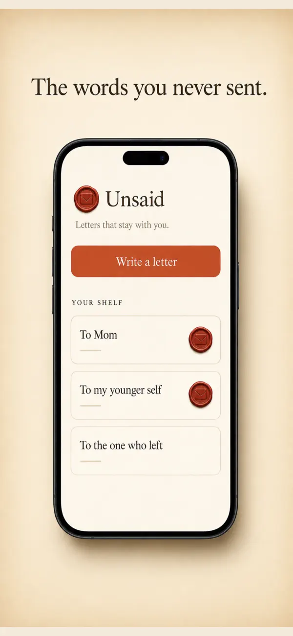 Screenshot #1 pour Unsaid: Unsent Letters