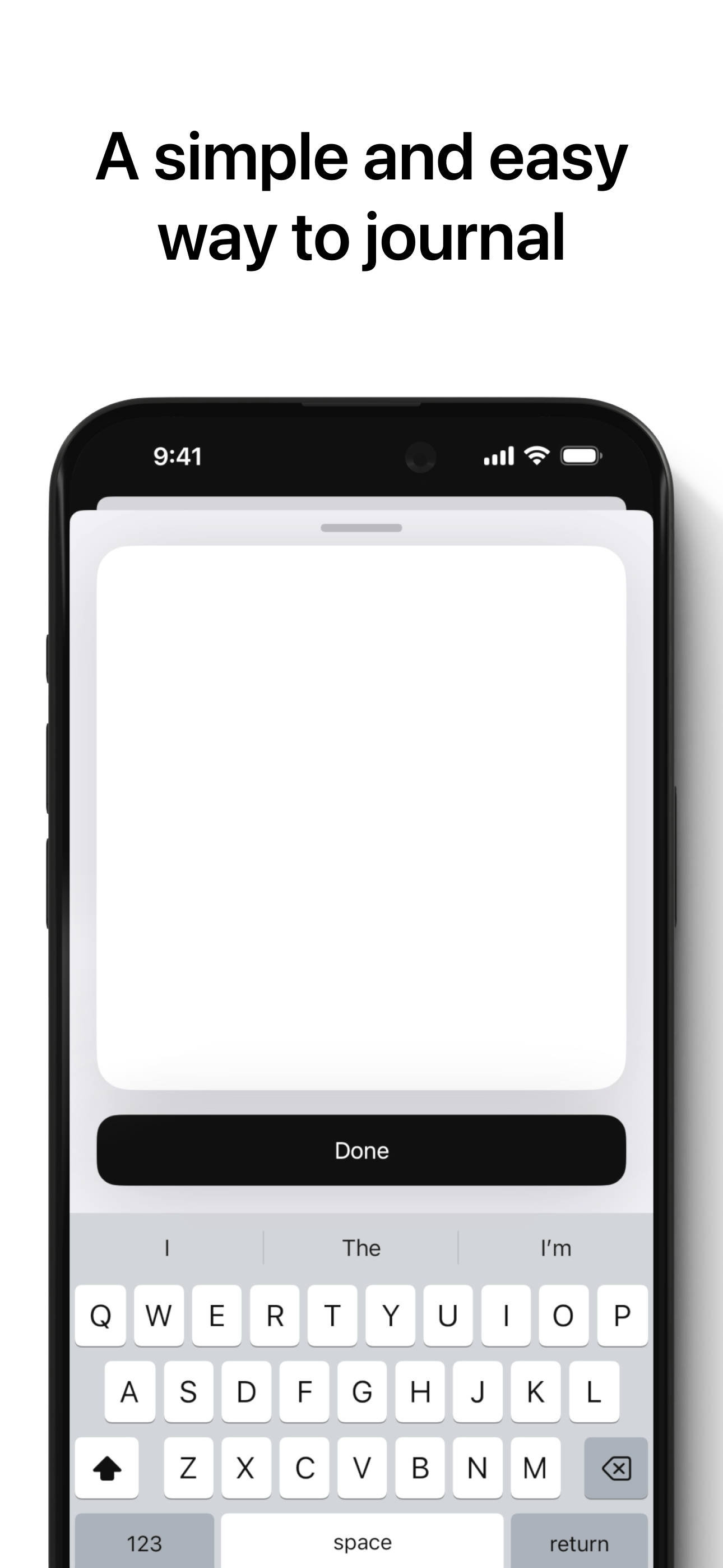 Quick Journal: just write