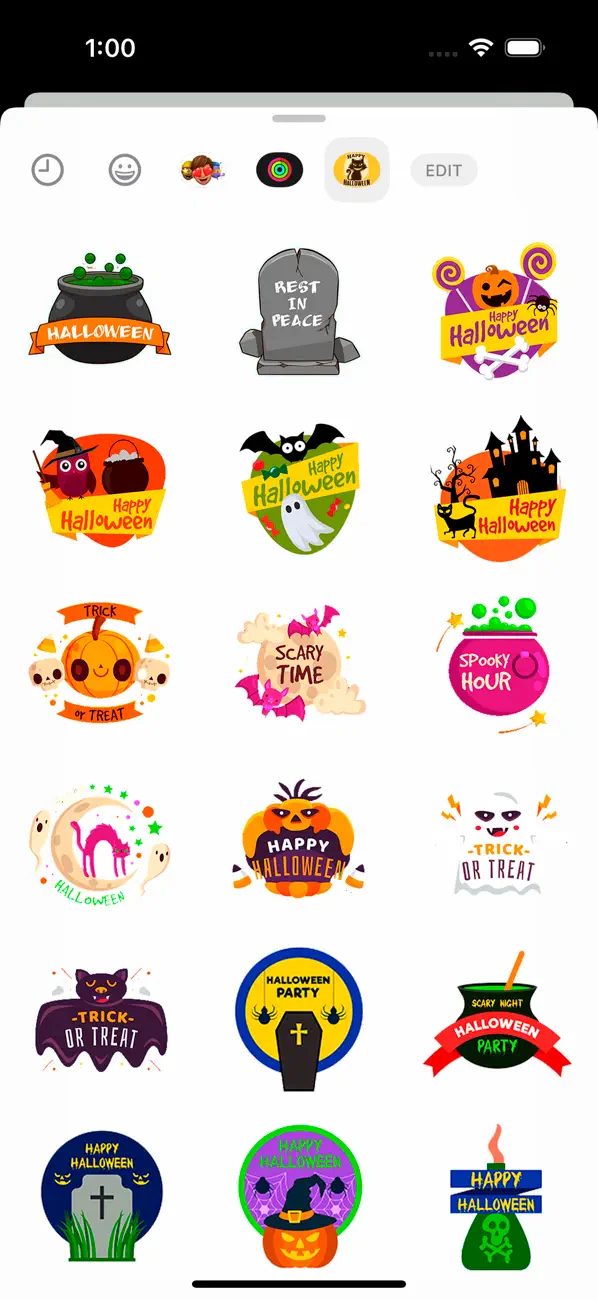 Screenshot #2 pour Haunting Halloween Stickers