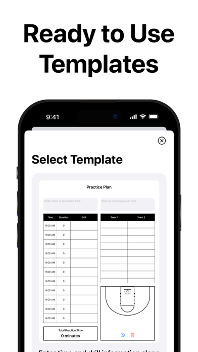 PracticePlanner - Coach Plan Screenshot