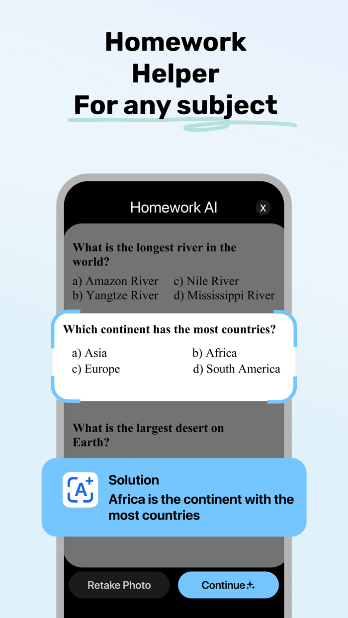 Homework AI - Math  Essay App