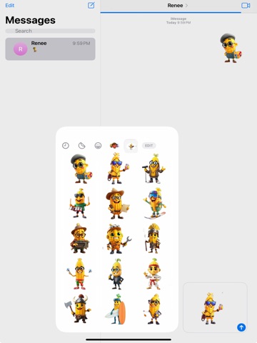 Cool Corn Stickers iPad screenshot