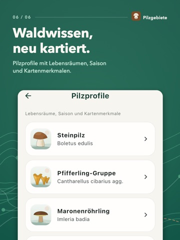 Pilzgebiete – Pilze finden iPad screenshot 6