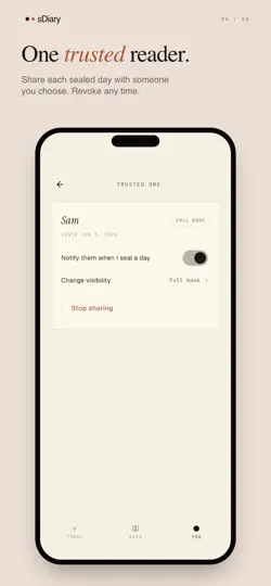 Скриншот SDiary на iPhone 6