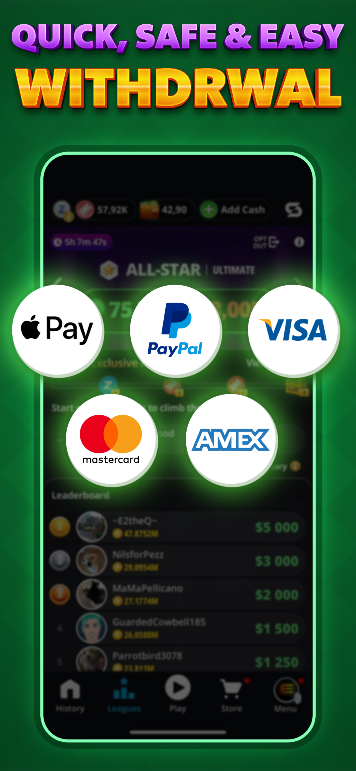 Real Money Solitaire Skill screenshot 4