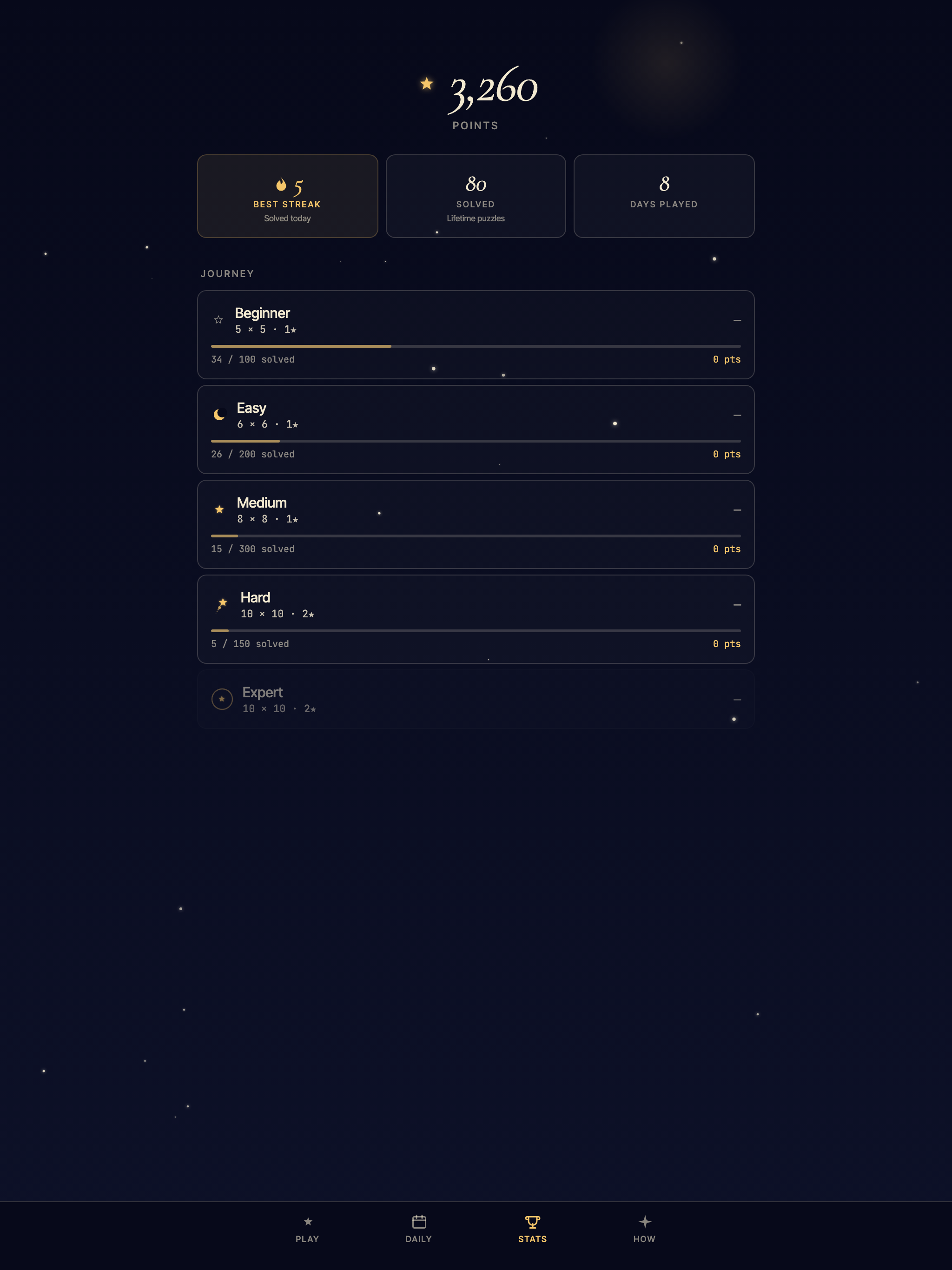 Star Battle One - Logic Puzzle screenshot 14