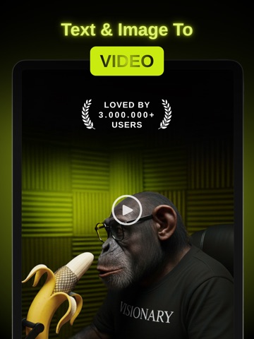 Visionary: AI Photo to Video iPad screenshot
