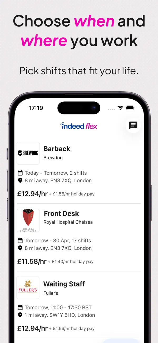 Screenshot #3 pour Indeed Flex - Job Search